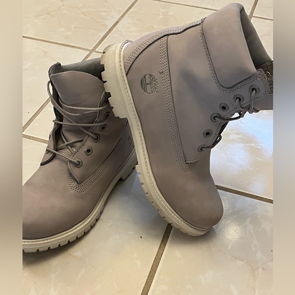 Timberland Shoes - Timberland Light Gray Ankle Boots
